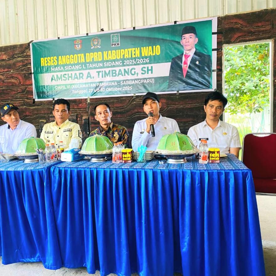 Anggota DPRD Kab. Wajo Dapil VI (Sabbangparu, Pammana) Lakukan Reses di Desa Benteng Lompoe